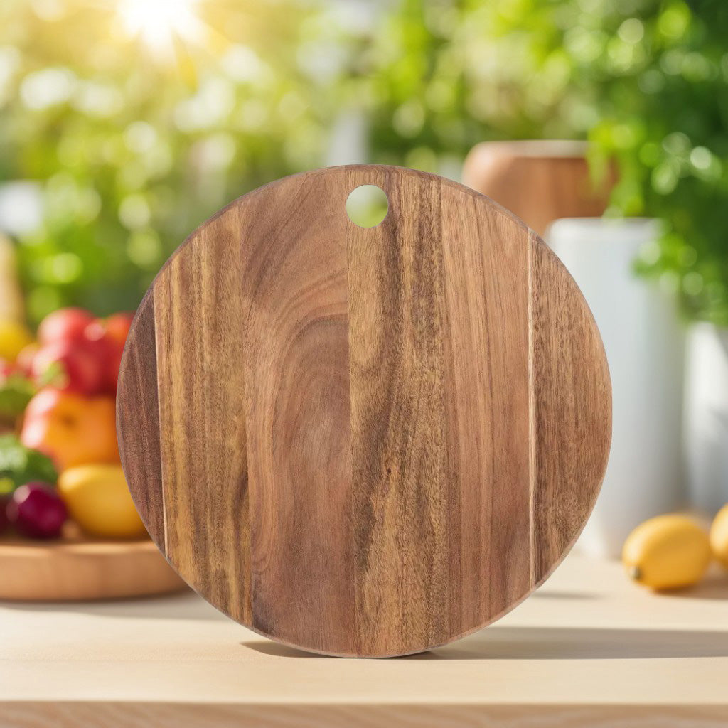 Personalized Round Acacia Charcuterie / Cutting Board